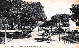 ORAN - NOUVEAUX JARDINS- PROMENADE
